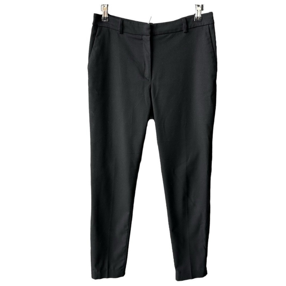 H&M Dress Pants Trousers Black Slim Fit Ankle Office Career Academia Size 6